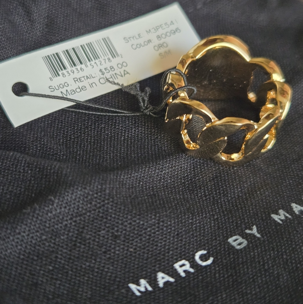 Marc By Marc Jacobs Turnlock Ring Size S/M - Picture 3 of 4